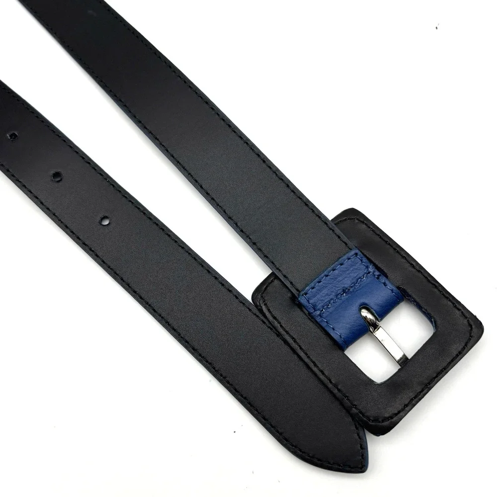 NEW B-Low the Belt Ana Vibrant Mini Royal Blue Leather Waist Belt S 28-34